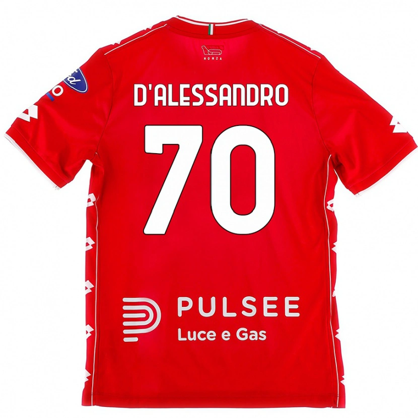 Danxen Kid Marco D'alessandro #70 Red White Home Jersey 2024/25 T-Shirt