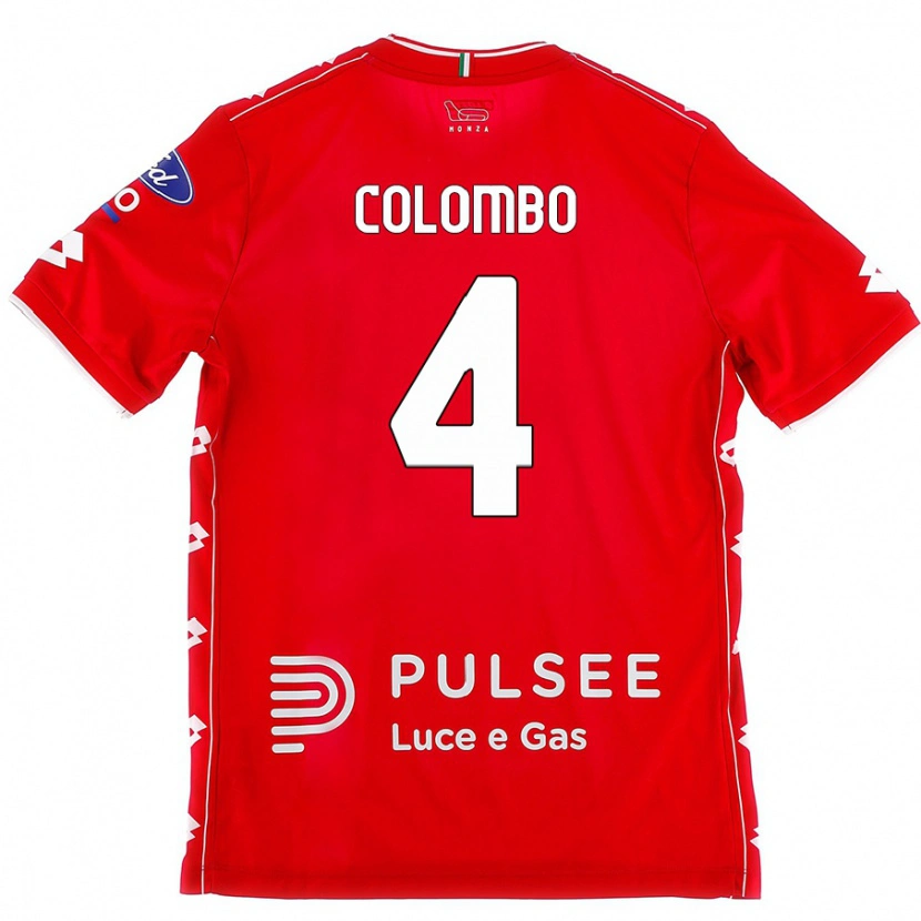 Danxen Kid Leonardo Colombo #4 Red White Home Jersey 2024/25 T-Shirt