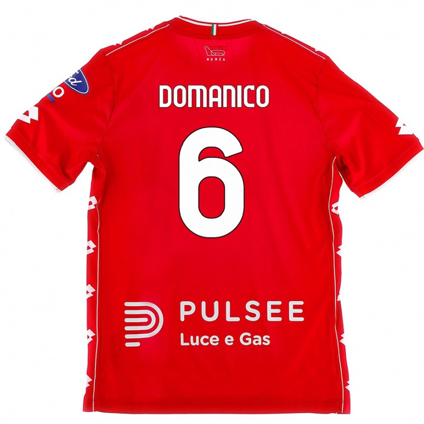 Danxen Kid Saverio Domanico #6 Red White Home Jersey 2024/25 T-Shirt