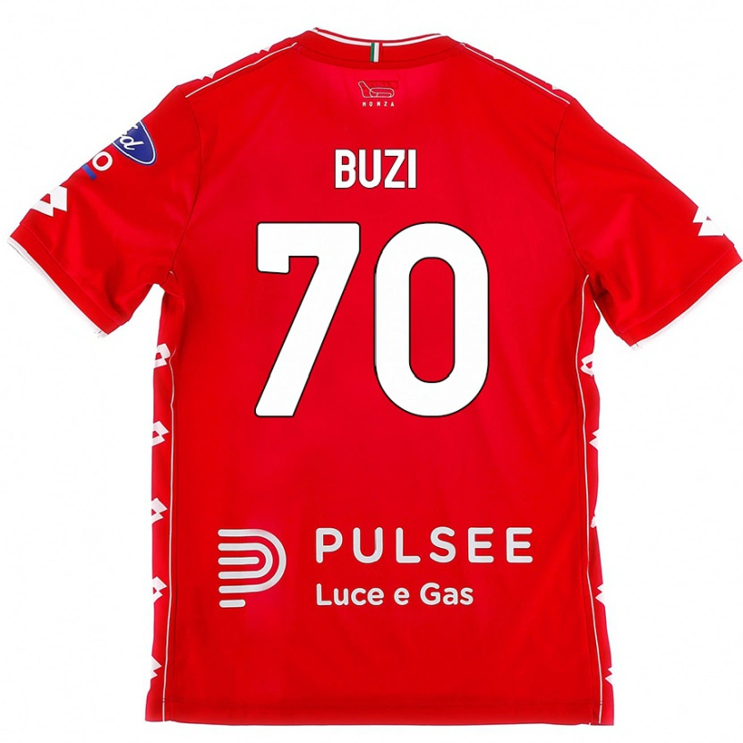 Danxen Kid Luis Buzi #70 Red White Home Jersey 2024/25 T-Shirt