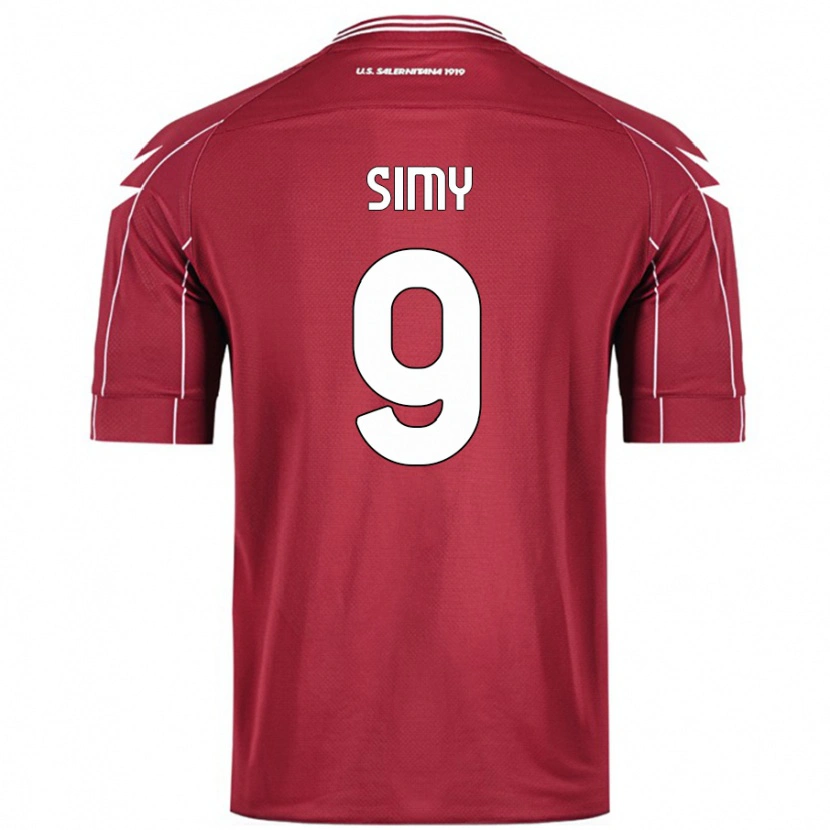 Danxen Kid Simy #9 Burgundy Home Jersey 2024/25 T-Shirt