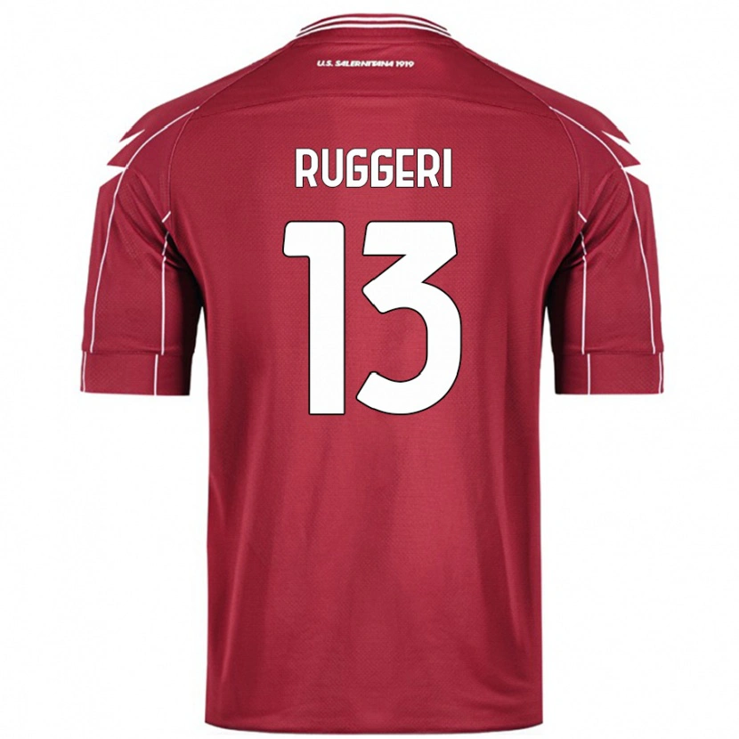 Danxen Kid Fabio Ruggeri #13 Burgundy Home Jersey 2024/25 T-Shirt