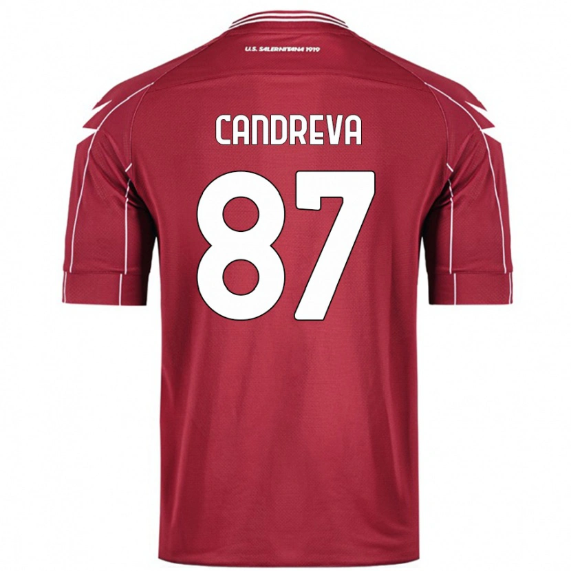 Danxen Kid Antonio Candreva #87 Burgundy Home Jersey 2024/25 T-Shirt