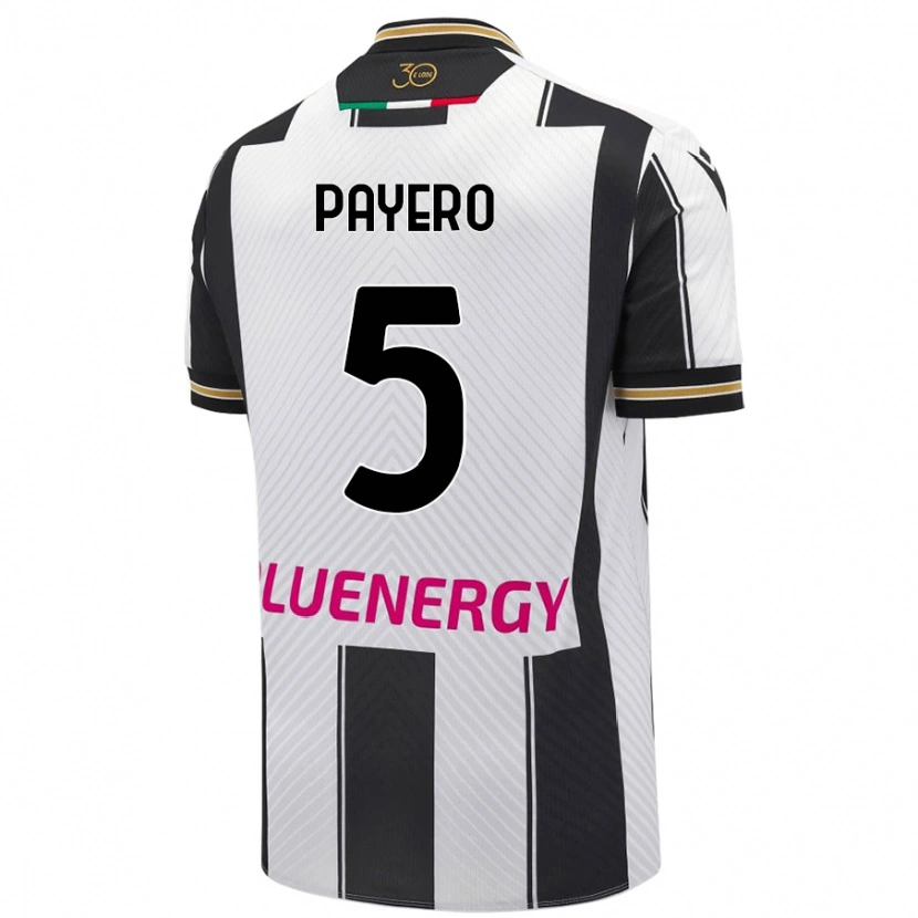 Danxen Kid Martín Payero #5 White Black Home Jersey 2024/25 T-Shirt