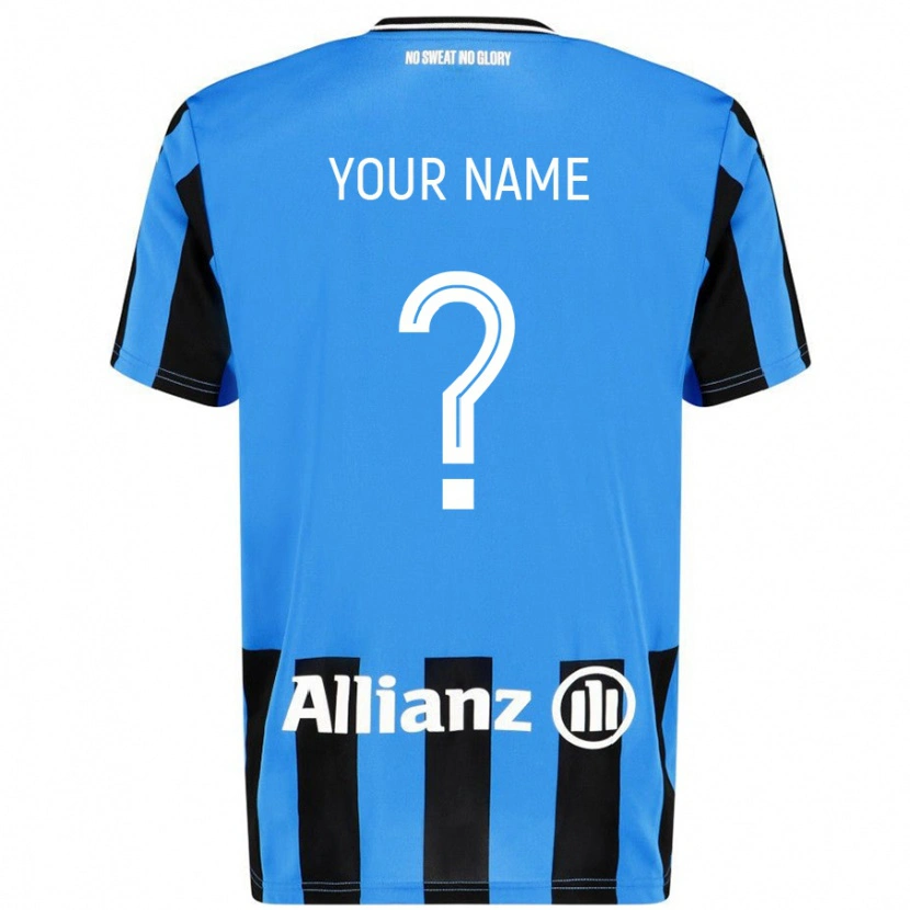 Danxen Kid Your Name #0 Sky Blue Black Home Jersey 2024/25 T-Shirt