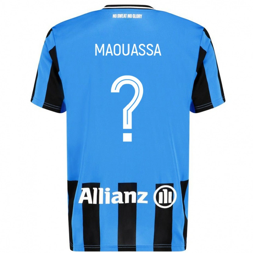 Danxen Kid Faitout Maouassa #0 Sky Blue Black Home Jersey 2024/25 T-Shirt