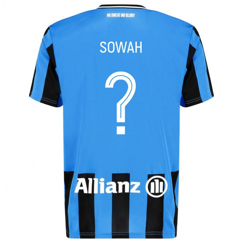 Danxen Kid Kamal Sowah #0 Sky Blue Black Home Jersey 2024/25 T-Shirt