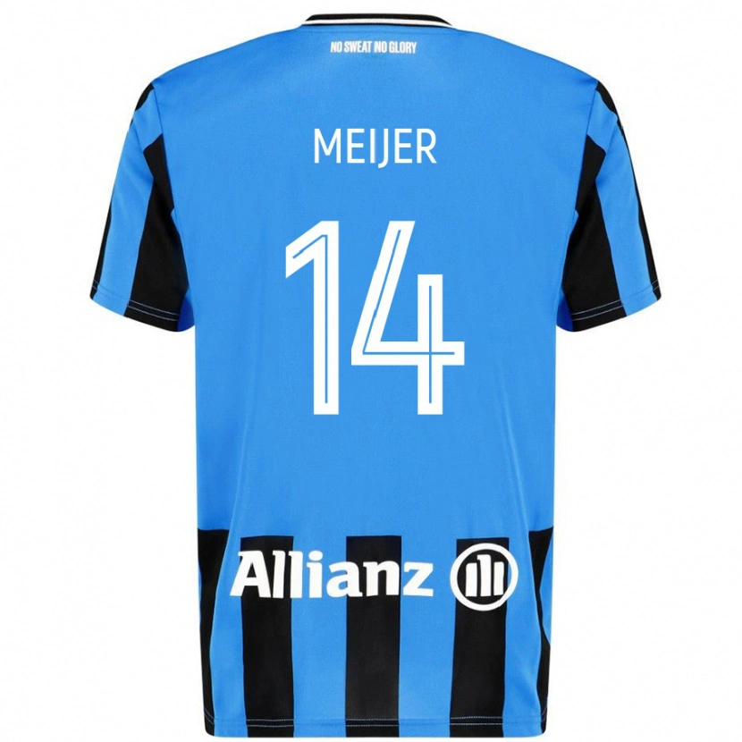 Danxen Kid Bjorn Meijer #14 Sky Blue Black Home Jersey 2024/25 T-Shirt