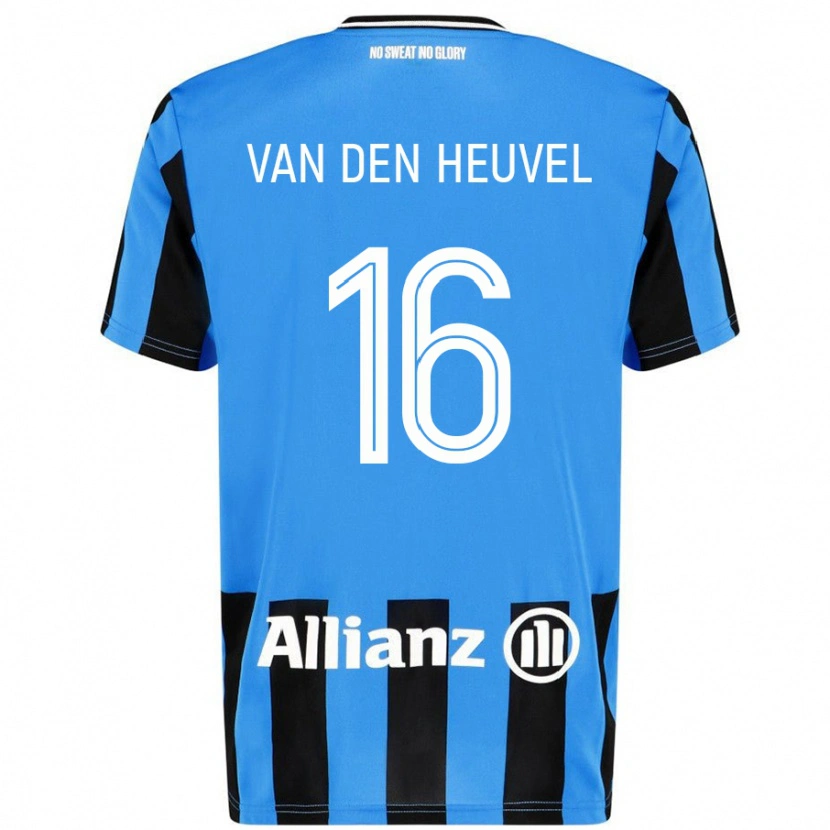 Danxen Kid Dani Van Den Heuvel #16 Sky Blue Black Home Jersey 2024/25 T-Shirt