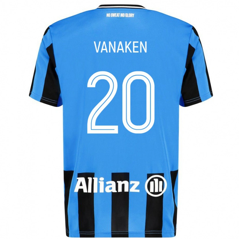 Danxen Kid Hans Vanaken #20 Sky Blue Black Home Jersey 2024/25 T-Shirt