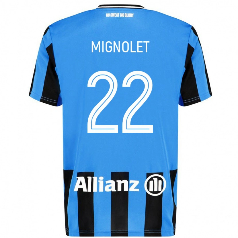 Danxen Kid Simon Mignolet #22 Sky Blue Black Home Jersey 2024/25 T-Shirt