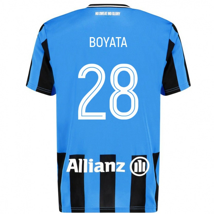 Danxen Kid Dedryck Boyata #28 Sky Blue Black Home Jersey 2024/25 T-Shirt