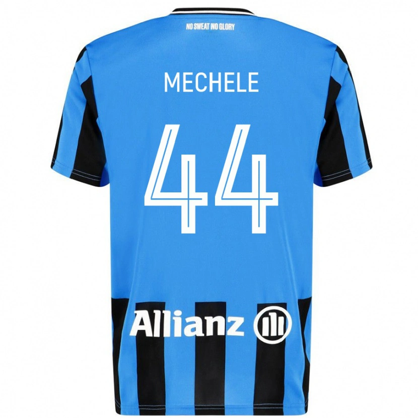 Danxen Kid Brandon Mechele #44 Sky Blue Black Home Jersey 2024/25 T-Shirt