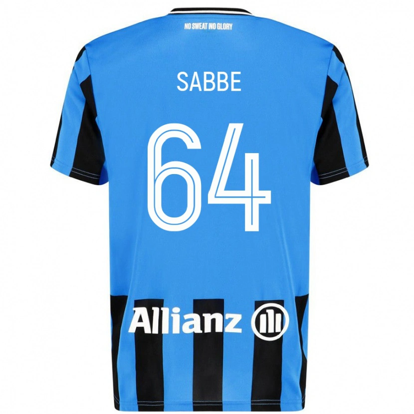 Danxen Kid Kyriani Sabbe #64 Sky Blue Black Home Jersey 2024/25 T-Shirt