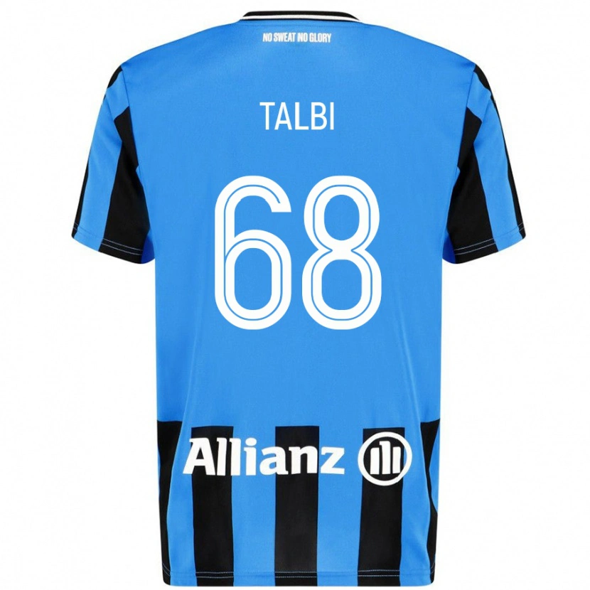 Danxen Kid Chemsdine Talbi #68 Sky Blue Black Home Jersey 2024/25 T-Shirt