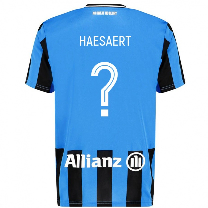 Danxen Kid Mateo Haesaert #0 Sky Blue Black Home Jersey 2024/25 T-Shirt