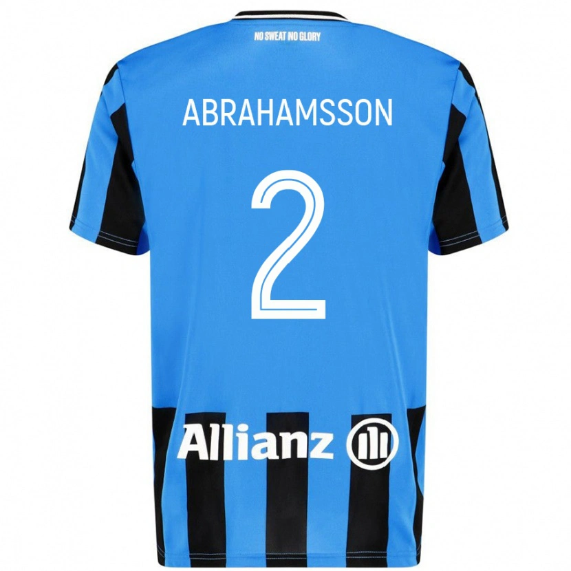 Danxen Kid Sejde Abrahamsson #2 Sky Blue Black Home Jersey 2024/25 T-Shirt