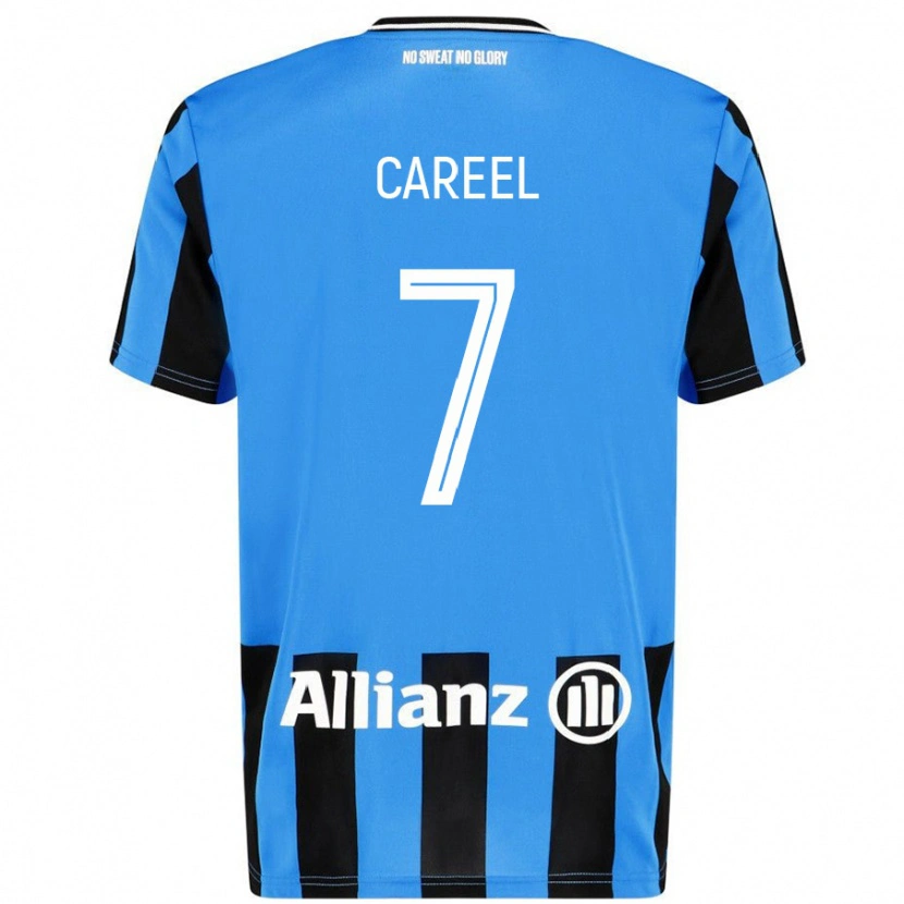 Danxen Kid Oona Careel #7 Sky Blue Black Home Jersey 2024/25 T-Shirt