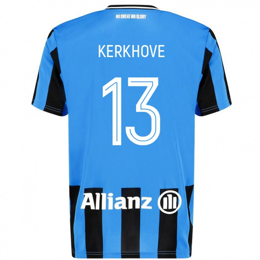 Danxen Kid Angel Kerkhove #13 Sky Blue Black Home Jersey 2024/25 T-Shirt