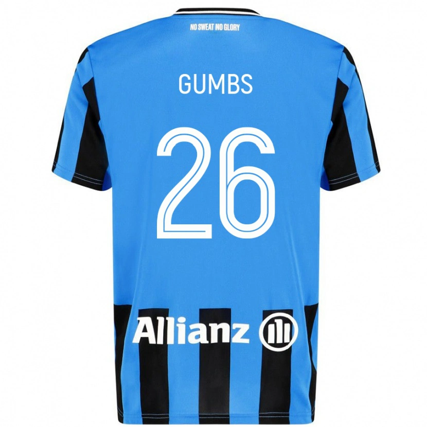 Danxen Kid Aisse Gumbs #26 Sky Blue Black Home Jersey 2024/25 T-Shirt