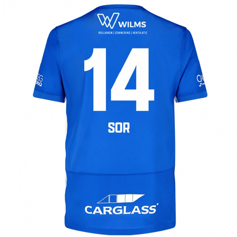 Danxen Kid Yira Sor #14 Blue Home Jersey 2024/25 T-Shirt