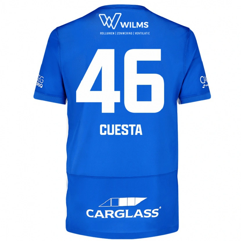 Danxen Kid Carlos Cuesta #46 Blue Home Jersey 2024/25 T-Shirt