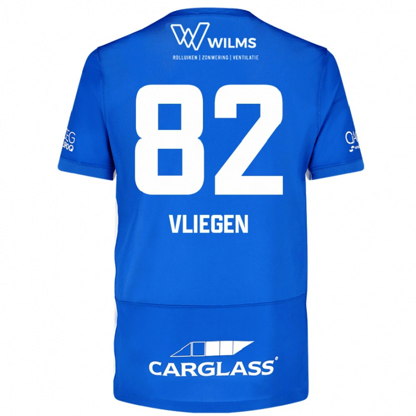 Danxen Kid Olivier Vliegen #82 Blue Home Jersey 2024/25 T-Shirt