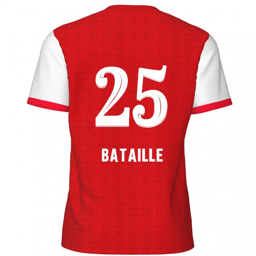 Danxen Kid Jelle Bataille #25 Red White Home Jersey 2024/25 T-Shirt