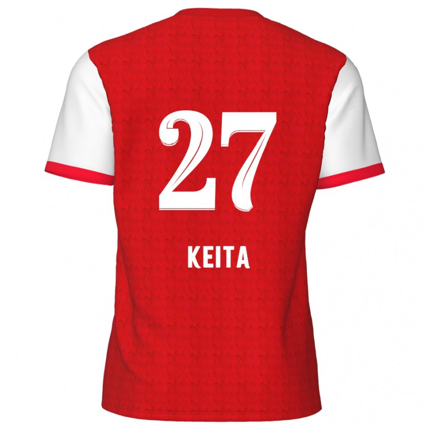 Danxen Kid Mandela Keita #27 Red White Home Jersey 2024/25 T-Shirt