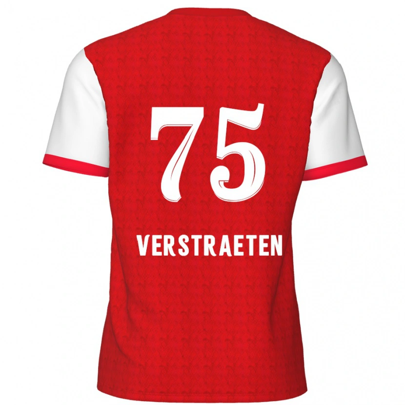 Danxen Kid Andreas Verstraeten #75 Red White Home Jersey 2024/25 T-Shirt