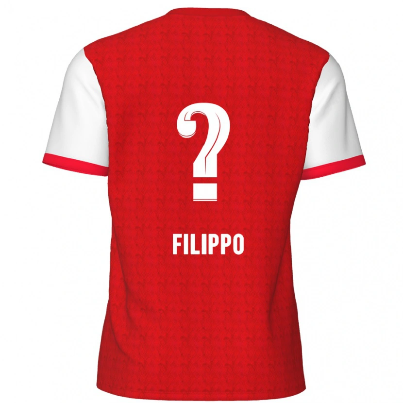 Danxen Kid Niels Filippo #0 Red White Home Jersey 2024/25 T-Shirt