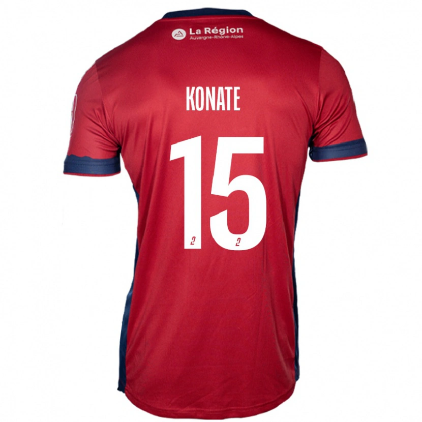 Danxen Kid Cheick Oumar Konaté #15 Light Burgundy Home Jersey 2024/25 T-Shirt