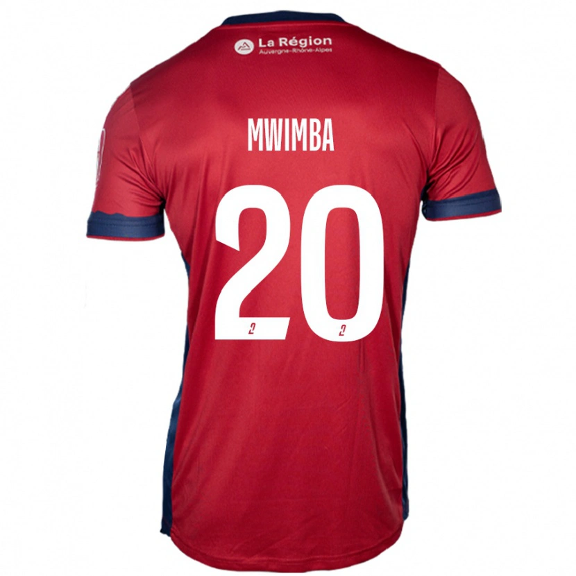 Danxen Kid Josué Mwimba Isala #20 Light Burgundy Home Jersey 2024/25 T-Shirt