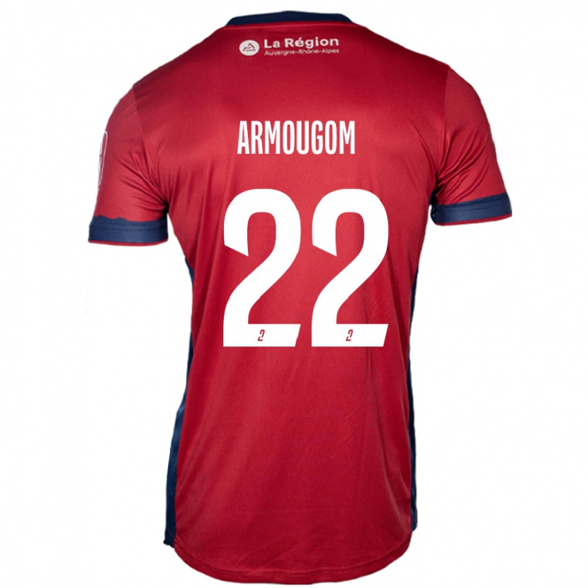 Danxen Kid Yoël Armougom #22 Light Burgundy Home Jersey 2024/25 T-Shirt