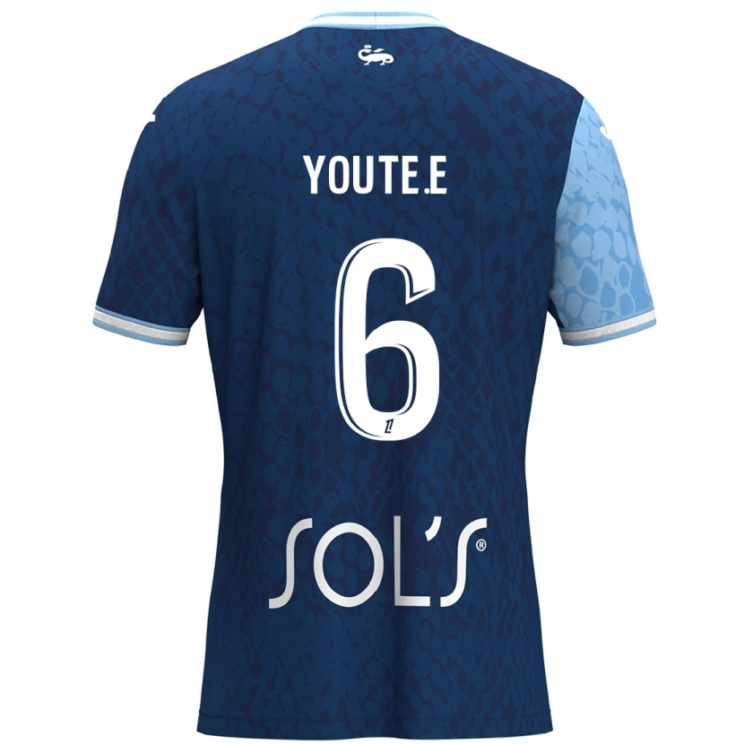 Danxen Kid Étienne Youté Kinkoué #6 Sky Blue Dark Blue Home Jersey 2024/25 T-Shirt