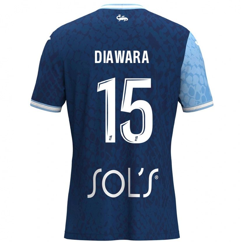 Danxen Kid Kandet Diawara #15 Sky Blue Dark Blue Home Jersey 2024/25 T-Shirt