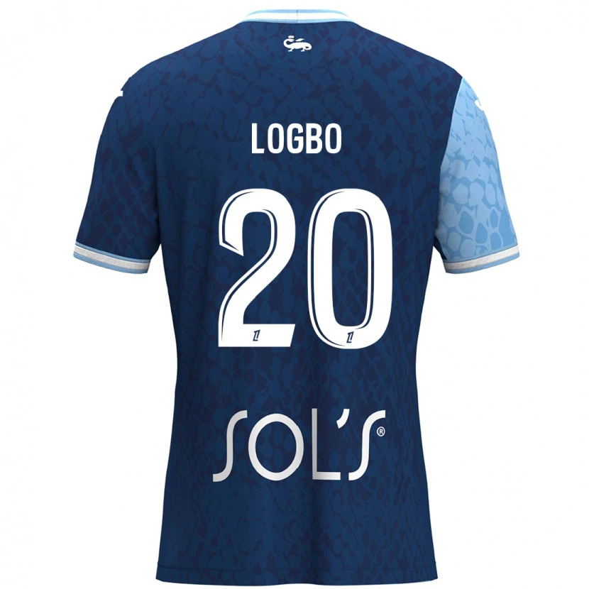 Danxen Kid Andy Logbo #20 Sky Blue Dark Blue Home Jersey 2024/25 T-Shirt