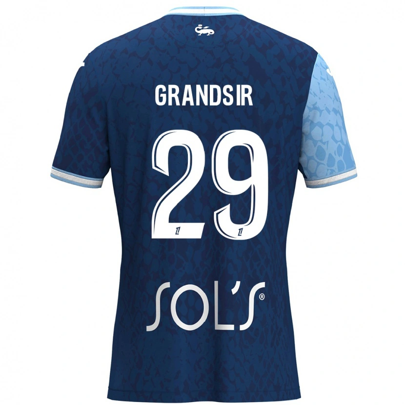 Danxen Kid Samuel Grandsir #29 Sky Blue Dark Blue Home Jersey 2024/25 T-Shirt