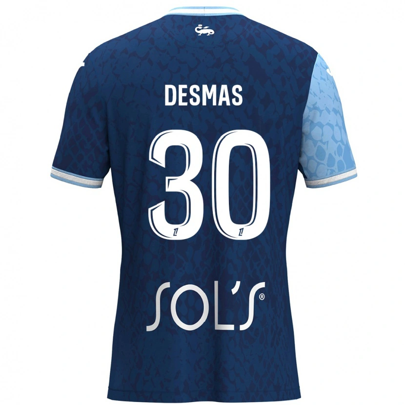 Danxen Kid Arthur Desmas #30 Sky Blue Dark Blue Home Jersey 2024/25 T-Shirt