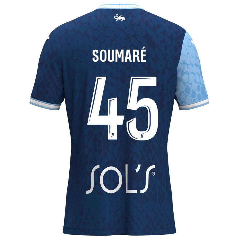 Danxen Kid Issa Soumaré #45 Sky Blue Dark Blue Home Jersey 2024/25 T-Shirt