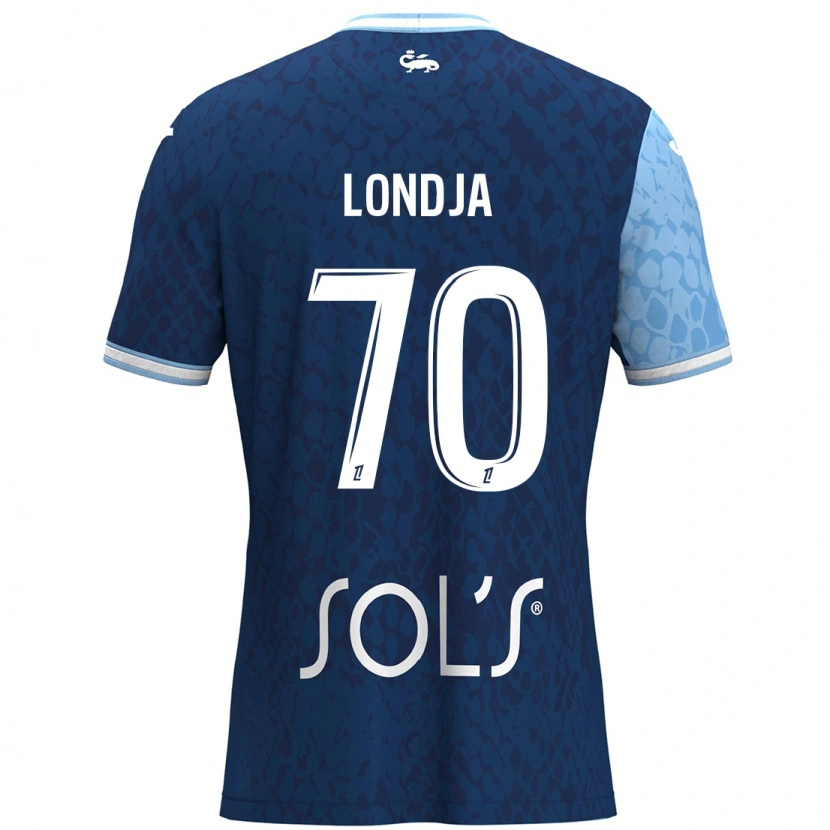 Danxen Kid Ruben Londja #70 Sky Blue Dark Blue Home Jersey 2024/25 T-Shirt