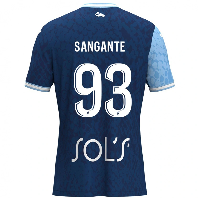 Danxen Kid Arouna Sangante #93 Sky Blue Dark Blue Home Jersey 2024/25 T-Shirt