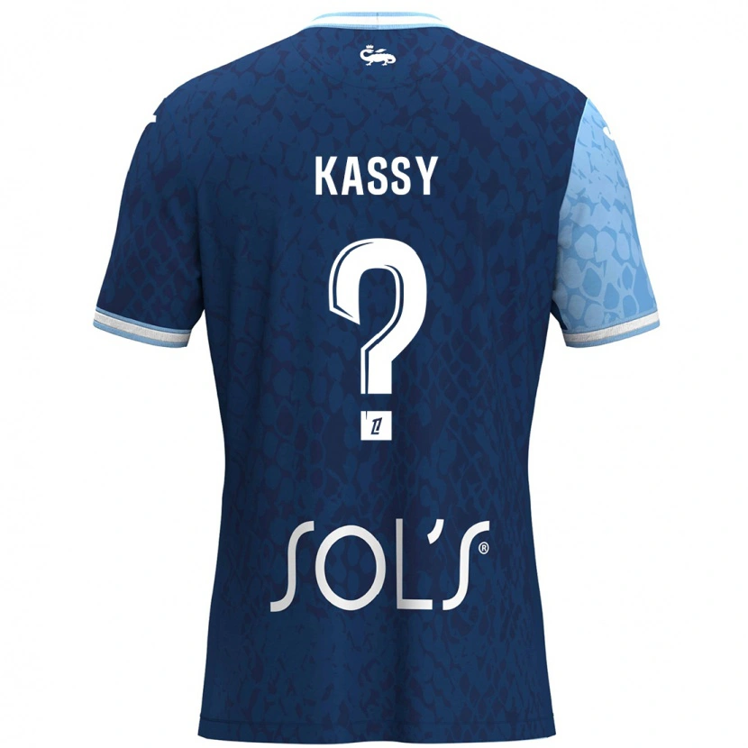 Danxen Kid Berni Kassy #0 Sky Blue Dark Blue Home Jersey 2024/25 T-Shirt