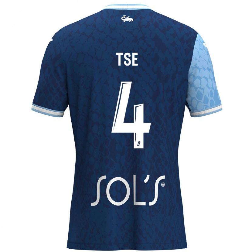 Danxen Kid Élisabeth Tsé #4 Sky Blue Dark Blue Home Jersey 2024/25 T-Shirt