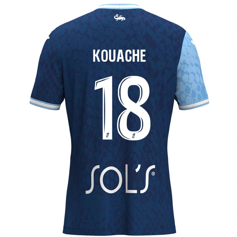 Danxen Kid Éva Kouache #18 Sky Blue Dark Blue Home Jersey 2024/25 T-Shirt