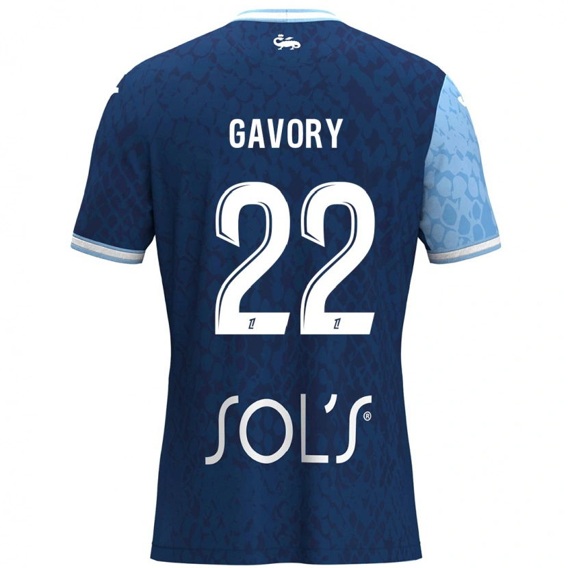 Danxen Kid Christy Gavory #22 Sky Blue Dark Blue Home Jersey 2024/25 T-Shirt