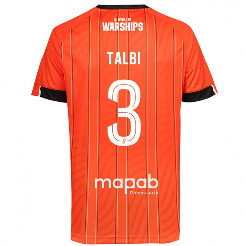 Danxen Kid Montassar Talbi #3 Orange Home Jersey 2024/25 T-Shirt