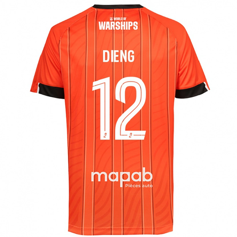 Danxen Kid Bamba Dieng #12 Orange Home Jersey 2024/25 T-Shirt