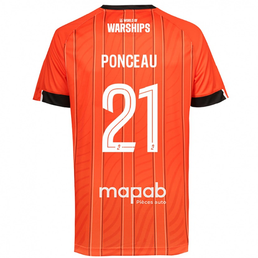 Danxen Kid Julien Ponceau #21 Orange Home Jersey 2024/25 T-Shirt