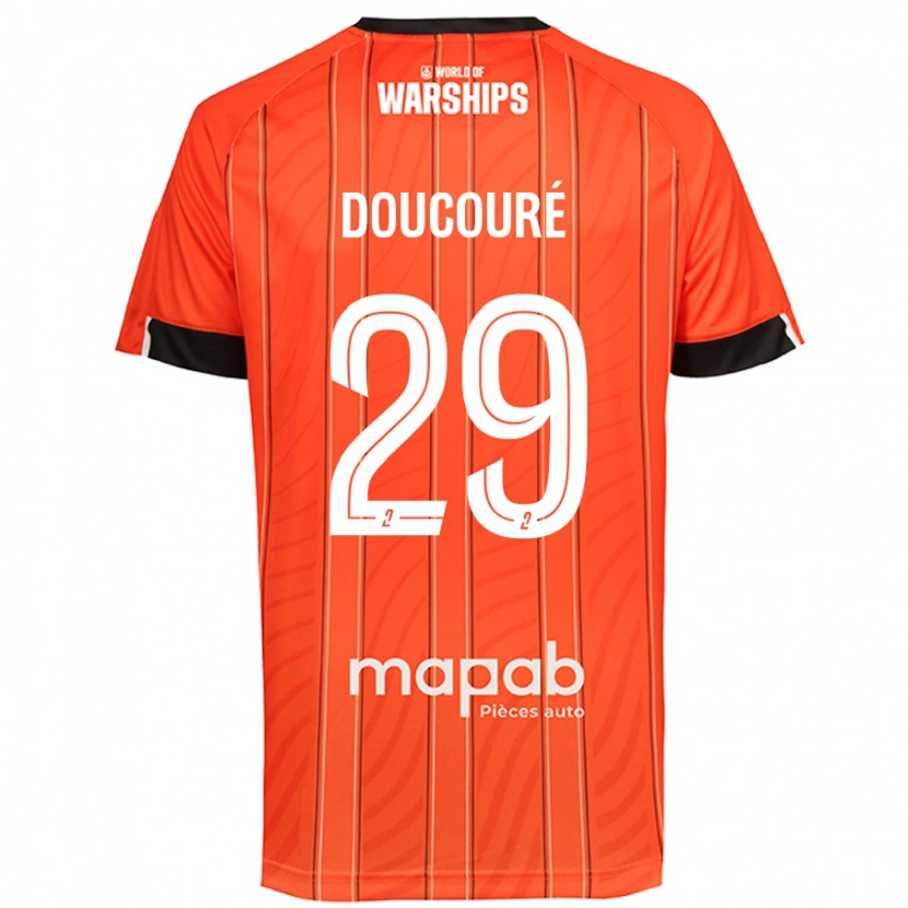 Danxen Kid Siriné Doucouré #29 Orange Home Jersey 2024/25 T-Shirt